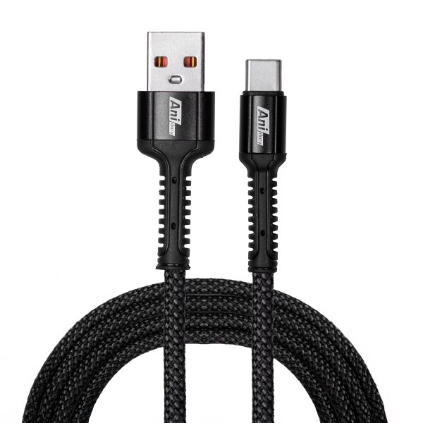 ANC005B : Fast charge 3A/15W (Nylon) - Black