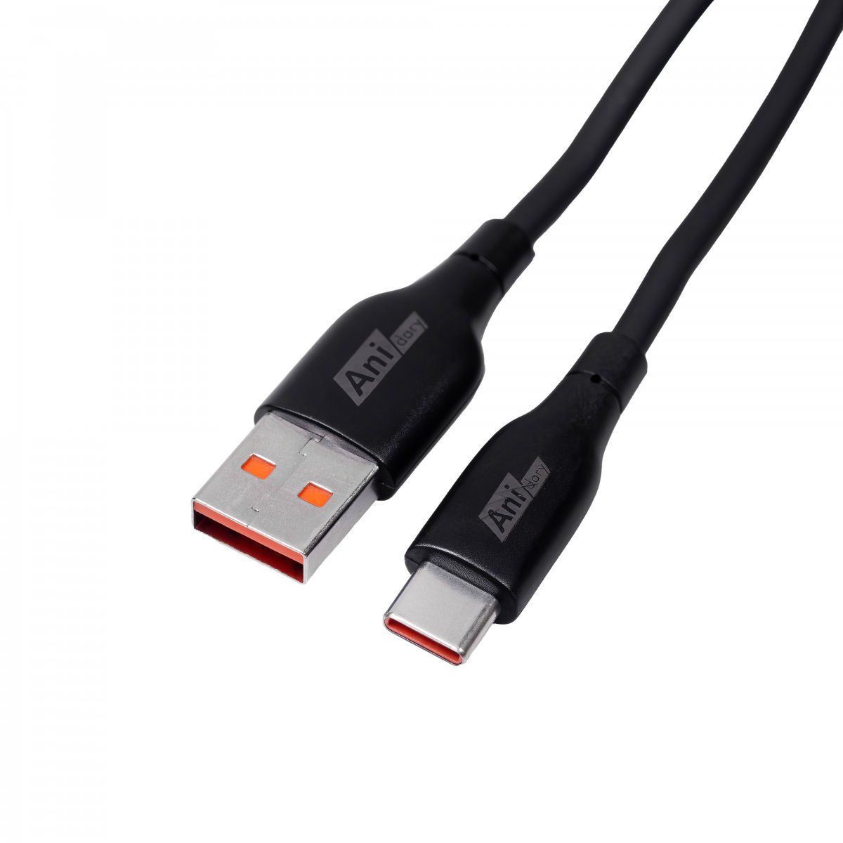 ANC003B : USB-A to Type-C Fast charge 2.4A (TPE) - Black