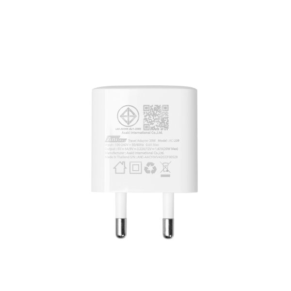 ANA002 : Charger Type-C fast charger PD20W - White