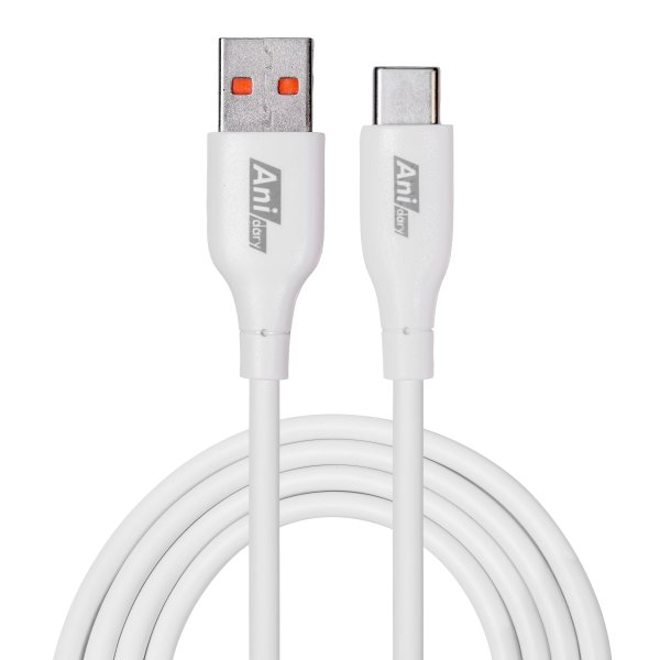 ANC003 : USB-A to Type-C Fast charge 2.4A (TPE) - White