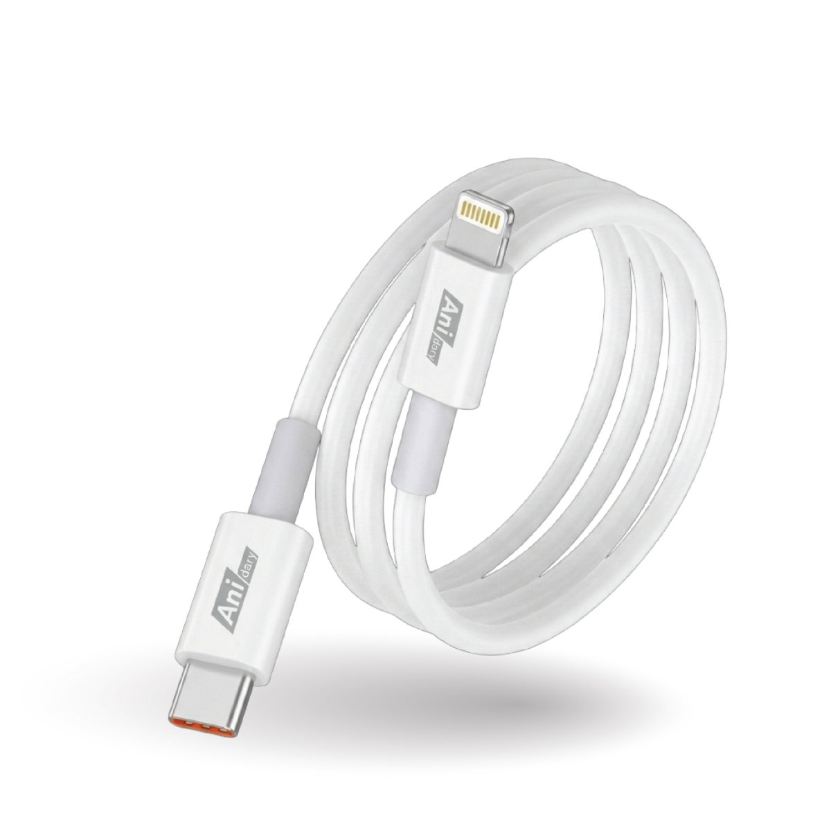 ANC006 : USB-C to Lightning Fast charge 3A/20W (TPE) - White