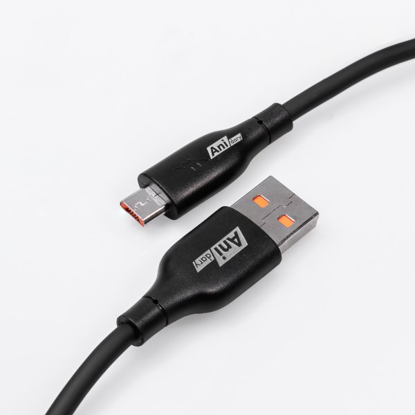ANC002B : USB-A to Micro Fast charge 2.4A (TPE) - Black
