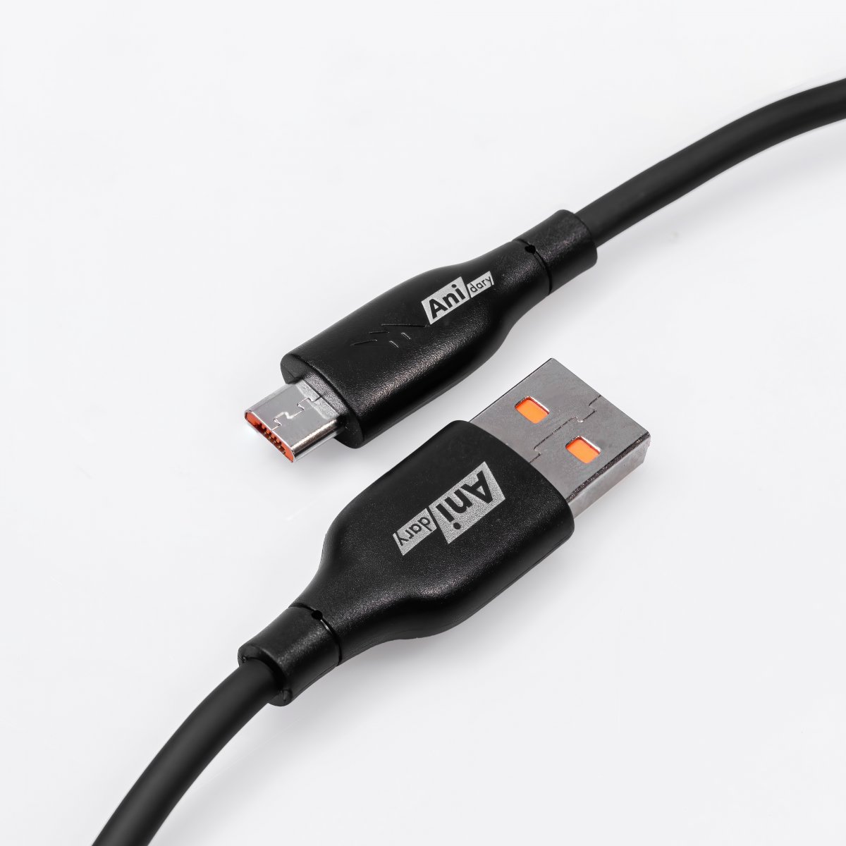 ANC002B : USB-A to Micro Fast charge 2.4A (TPE) - Black