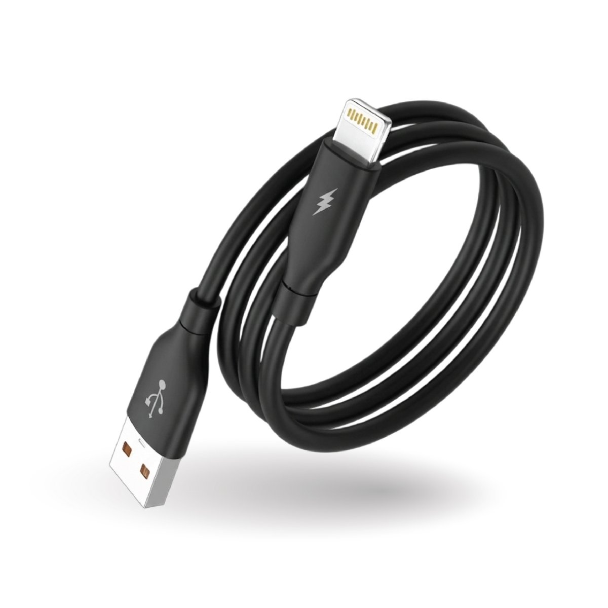 ANC001B : USB-A to Lightning Fast charge 2.4A (TPE) - Black