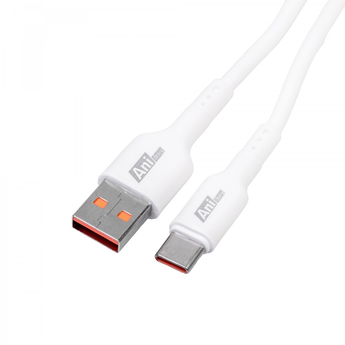 ANC004 : USB-A to Type-C Fast charge 3A/15W (TPE) - White