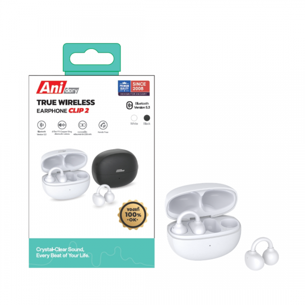 ANT008 : หูฟัง TWS Bluetooth ไร้สาย พร้อมเคสชาร์จ